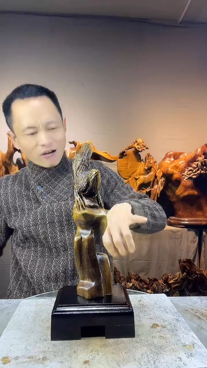 金丝楠爱*书小叶桢楠随行摆件4