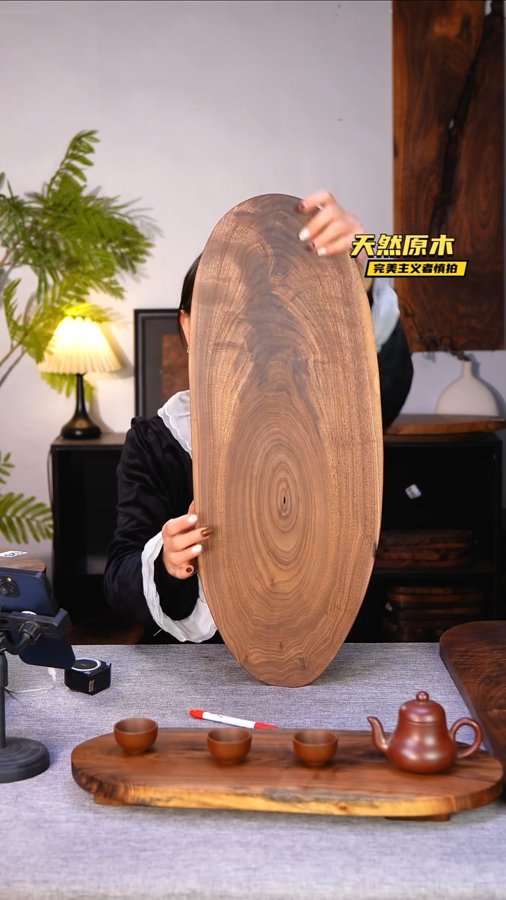 木北美黑胡桃原木.干裂疤结不属于商品质量问题完美主义者慎拍