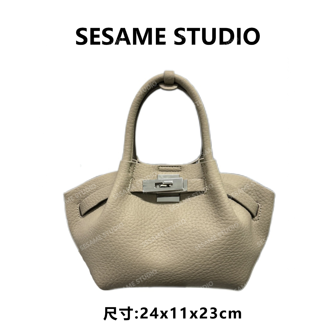 【芝麻集】SD-5860-大象灰RAIN.CUN休闲时尚百搭腋下女包