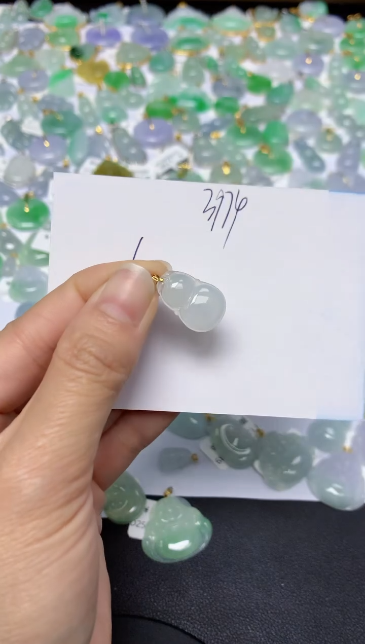 【闪购商品】翡翠颈饰18K金镶嵌 天然翡翠A货