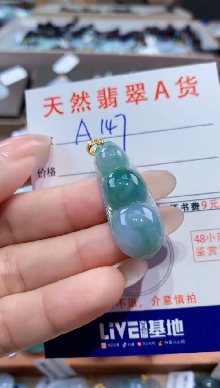颈饰未镶嵌翡翠天然缅甸翡翠A货挂件 