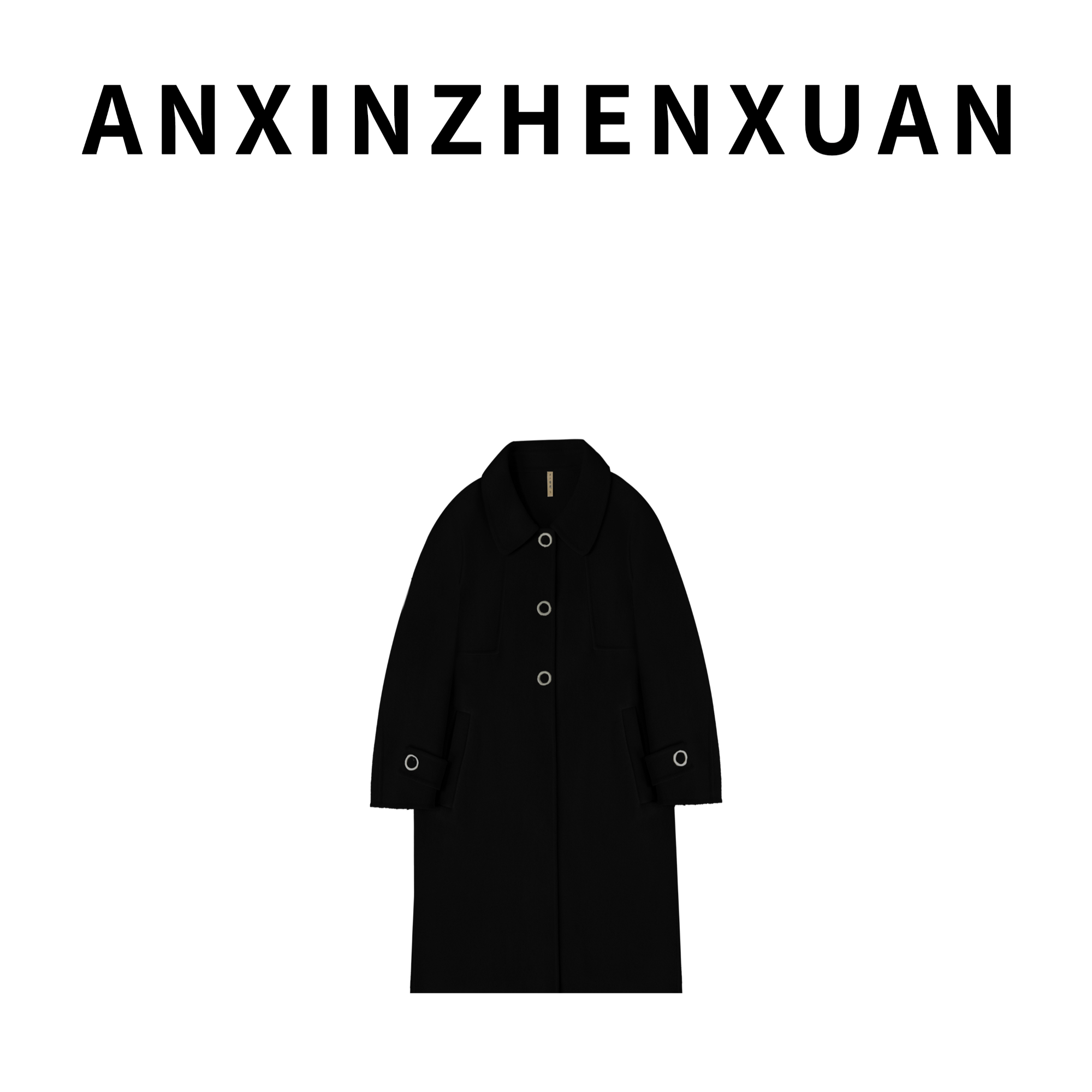 秋冬时尚高端修身显瘦中长款经典双面呢羊毛大衣2015