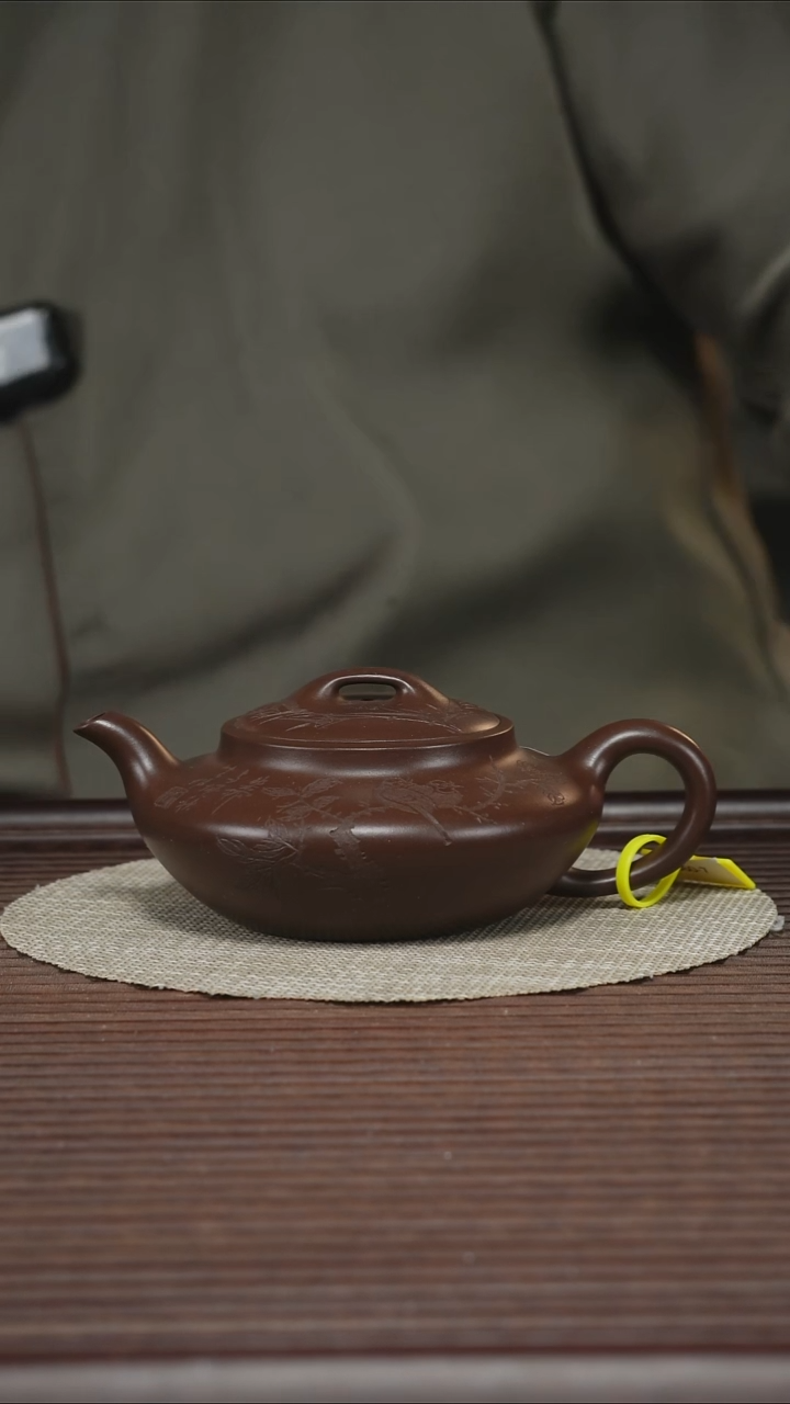 茶壶紫砂T360 老紫泥 合欢 250cc