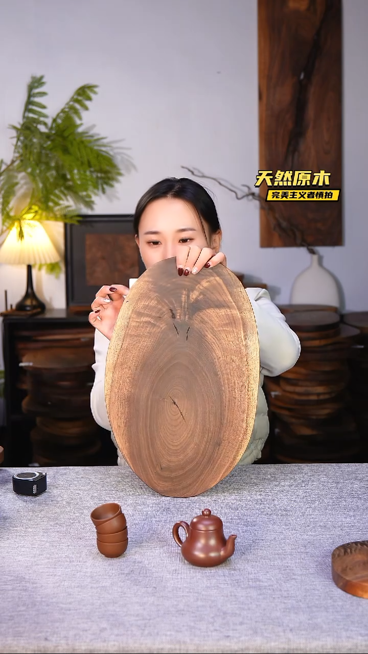 木北美黑胡桃原木.干裂疤结不属于商品质量问题完美主义者慎拍