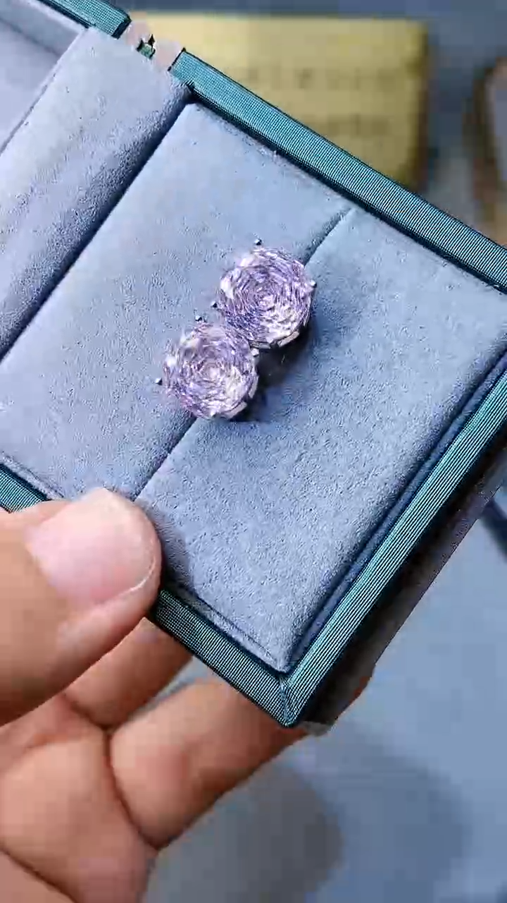 【闪购商品】水晶耳饰银S925镶嵌3543