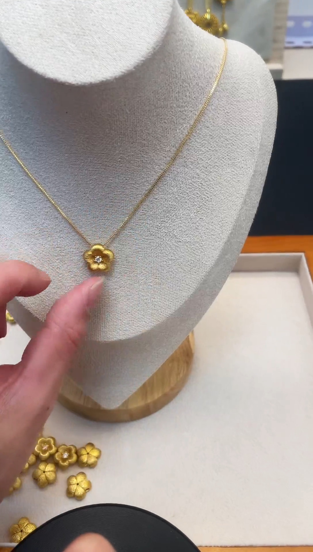 【闪购商品】紫晶梅花吊坠合金梅花吊坠