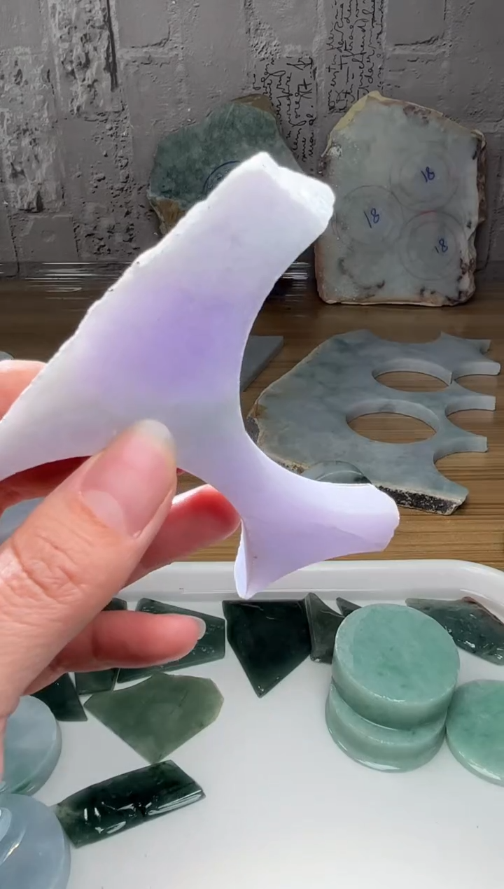 裸石翡翠天然翡翠A货古 南 824