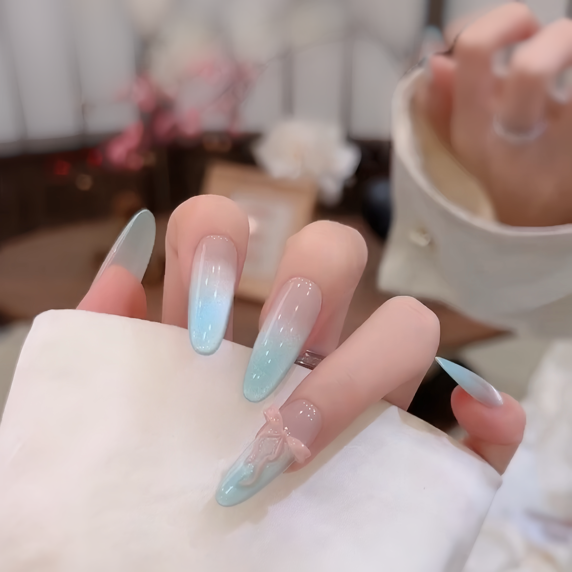 【水镜奶冻】-Naier 奈儿轻奢高定美甲 10片装