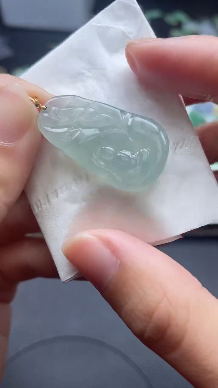 【闪购商品】翡翠颈饰18K金镶嵌翡翠