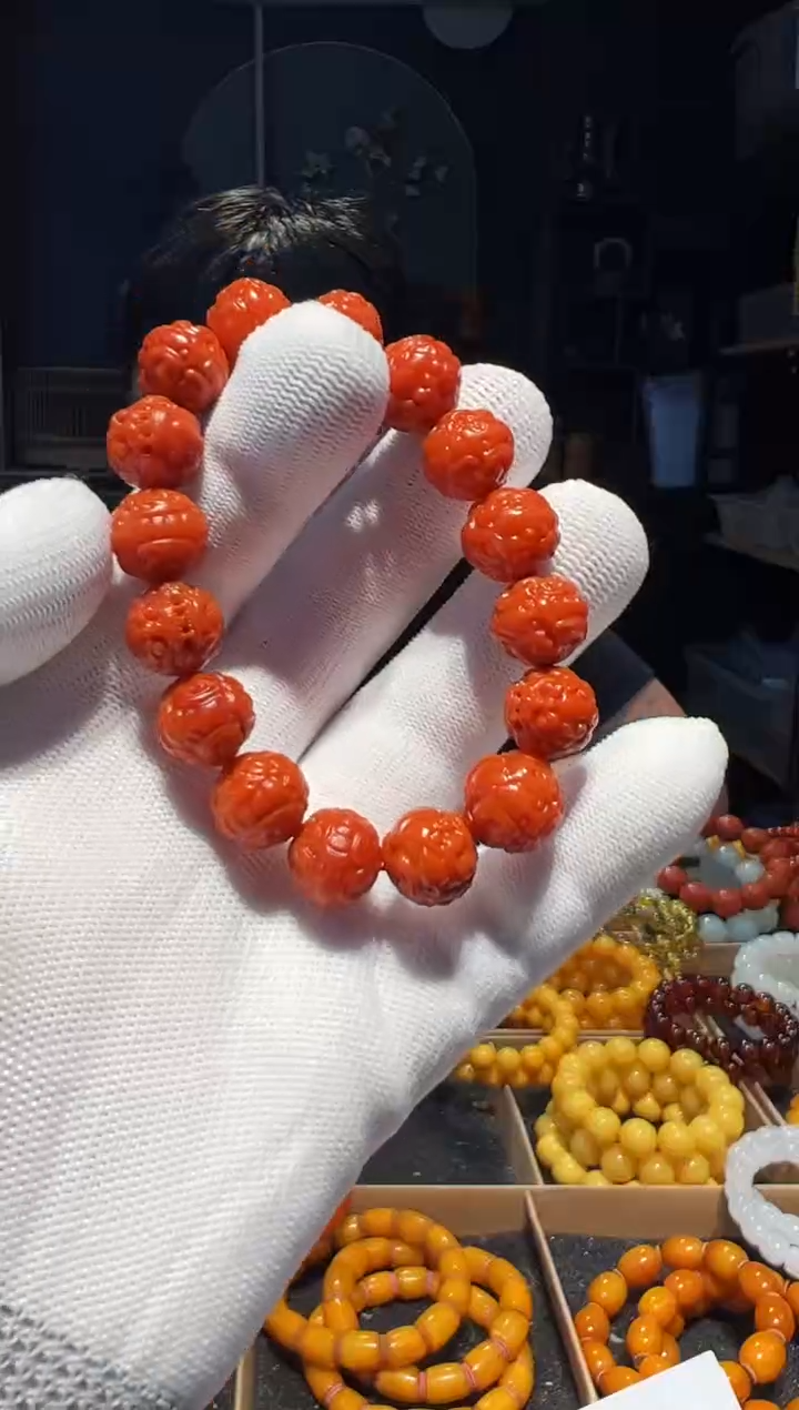 未镶嵌手串南红玛瑙14左右