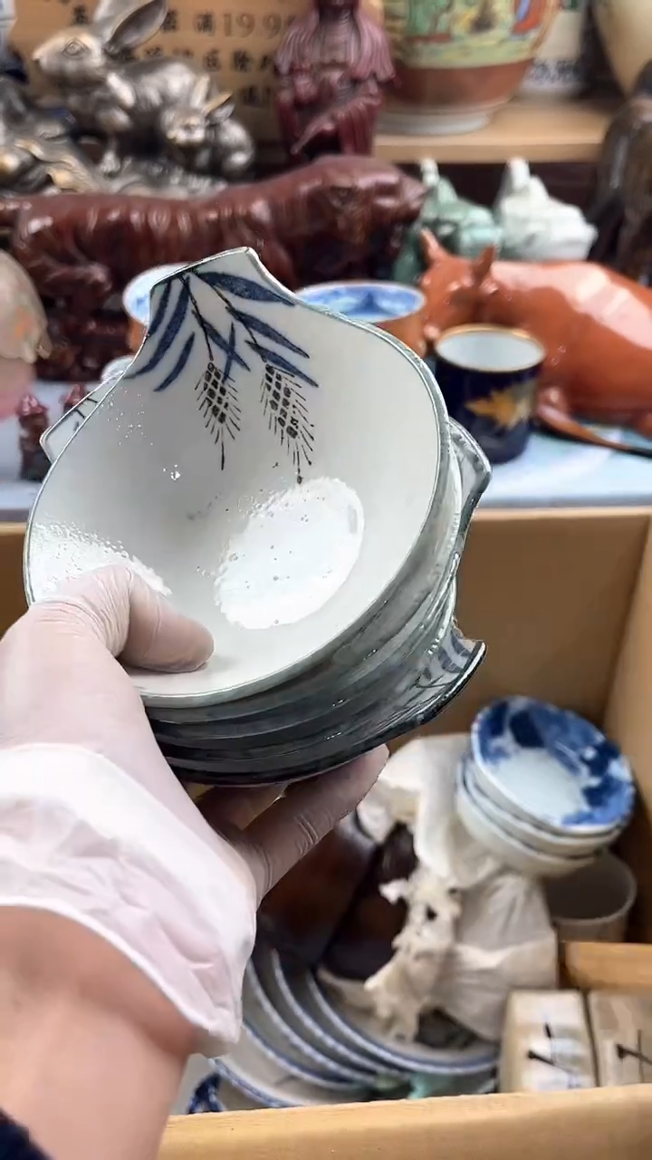 瓷片延****楼英歌瓷器满19.9包邮