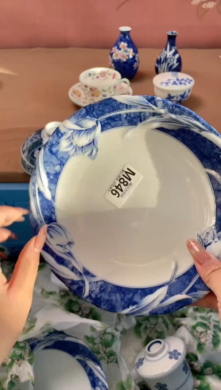 瓷片月*亮瓷器瓷器M846