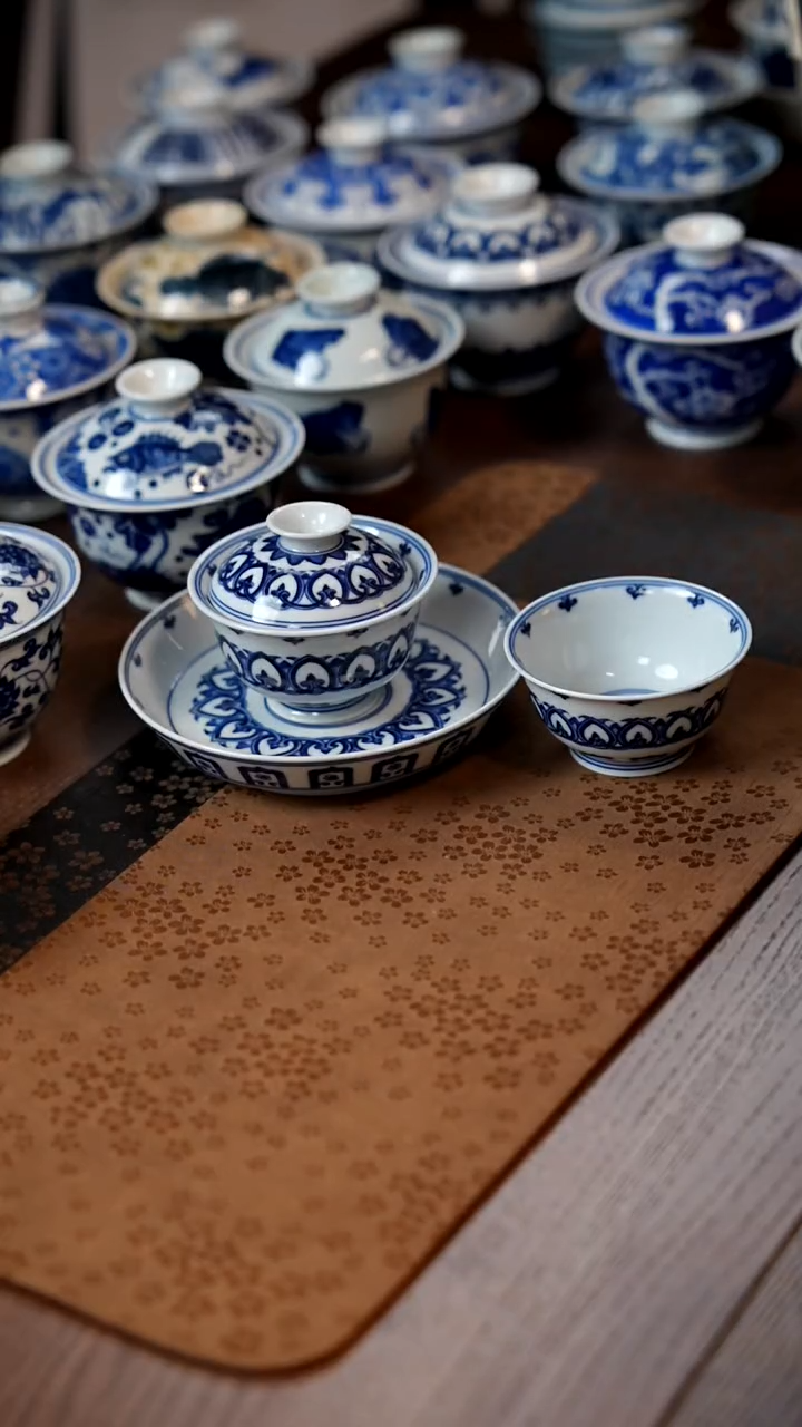 80雄安宝相盖碗3件套11111