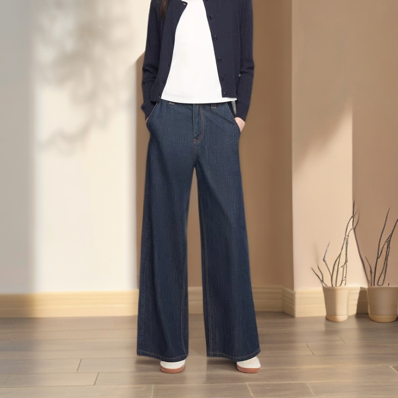 GXO 2025夏季新款舒适复古阔腿牛仔裤KQ0092