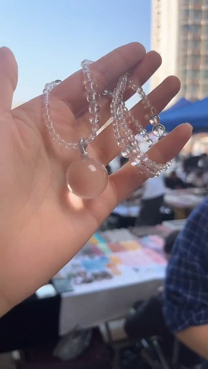 未镶嵌项链水晶天然多样性发一mm