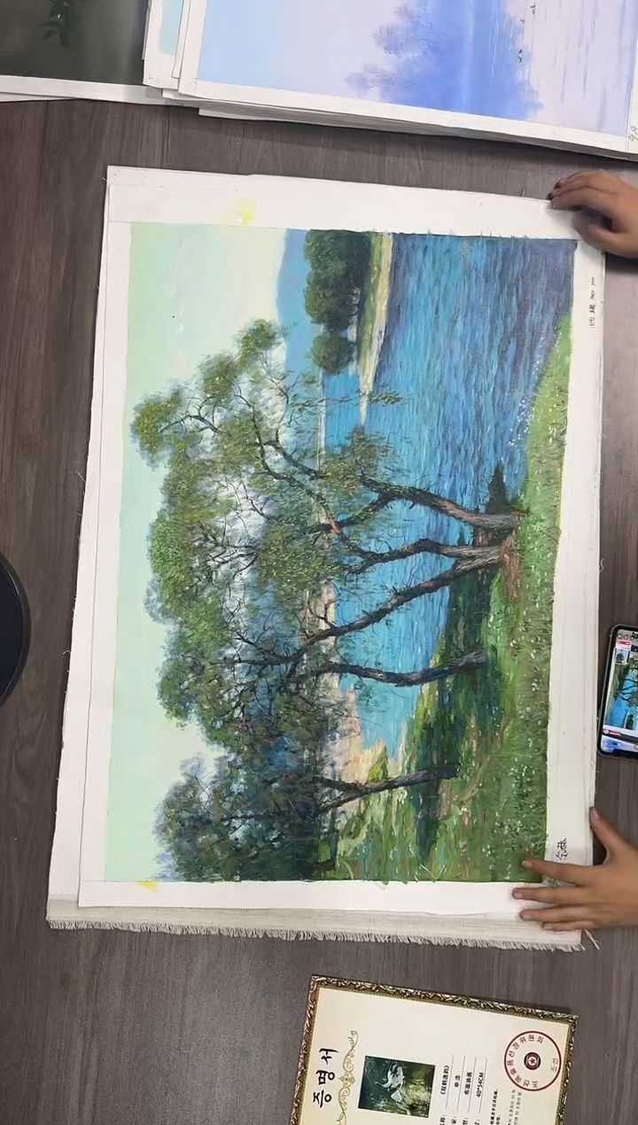 油画【96号】约50*70cm丨朝鲜原创纯手绘孤品油画丨顺丰包邮