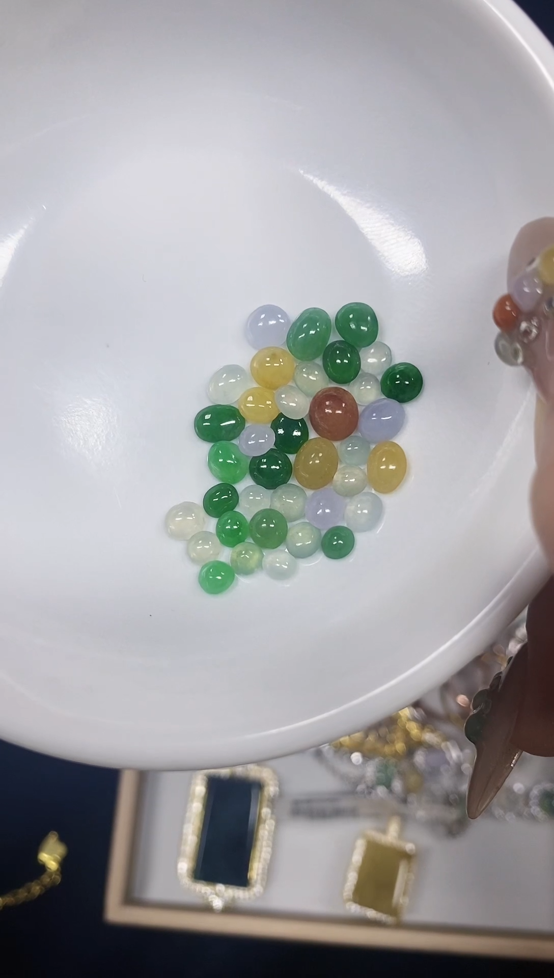 银S925镶嵌戒指翡翠事**悔翡翠蛋面