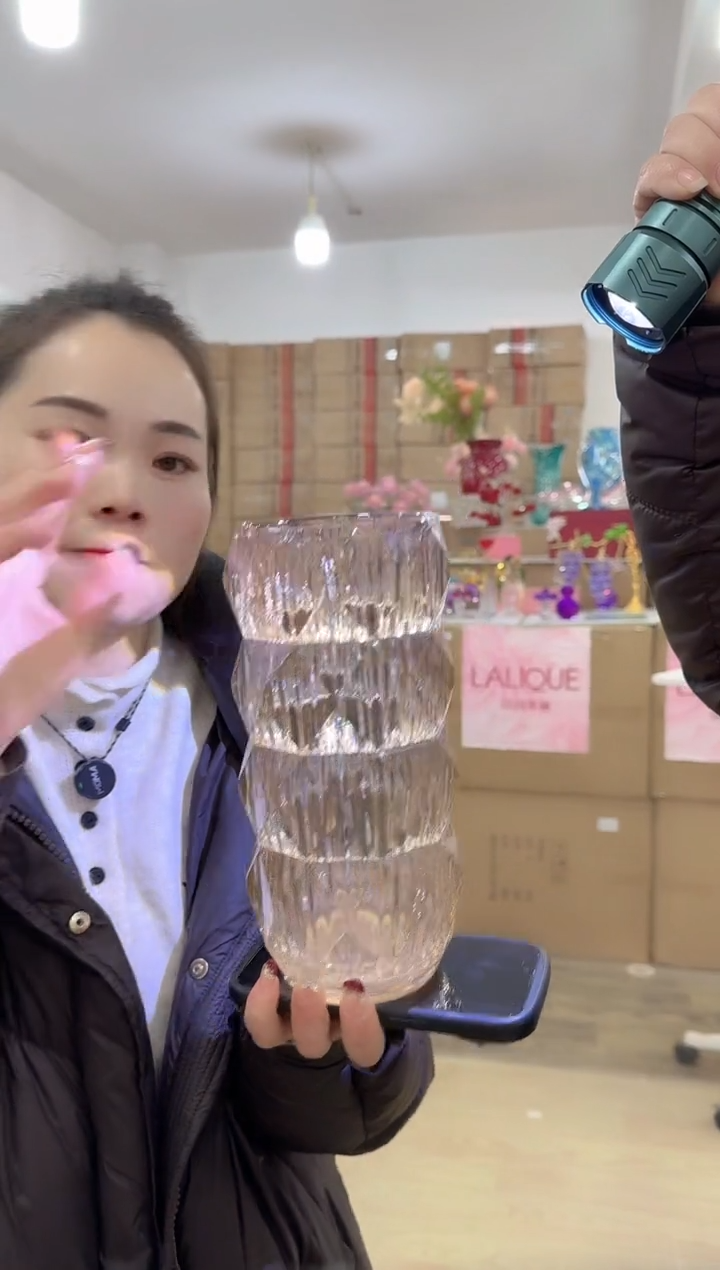 【闪购商品】无铅玻璃迪喜花器-g-早100 璀璨