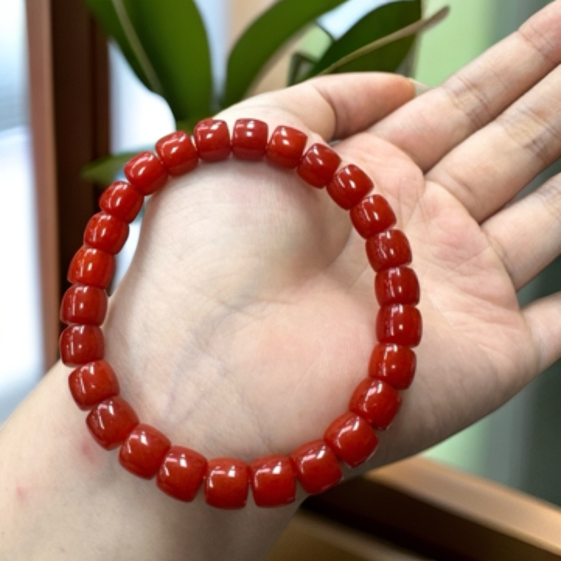 保山锦红直切手串