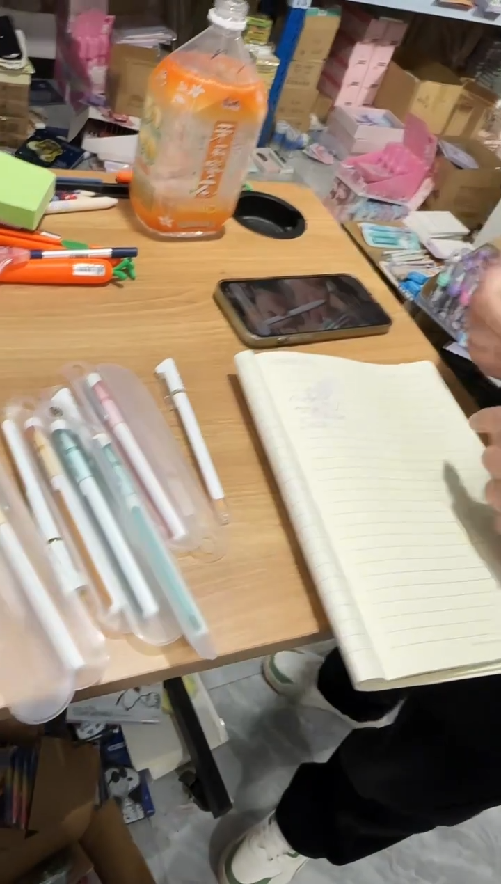 简优新款拔帽中性笔10支