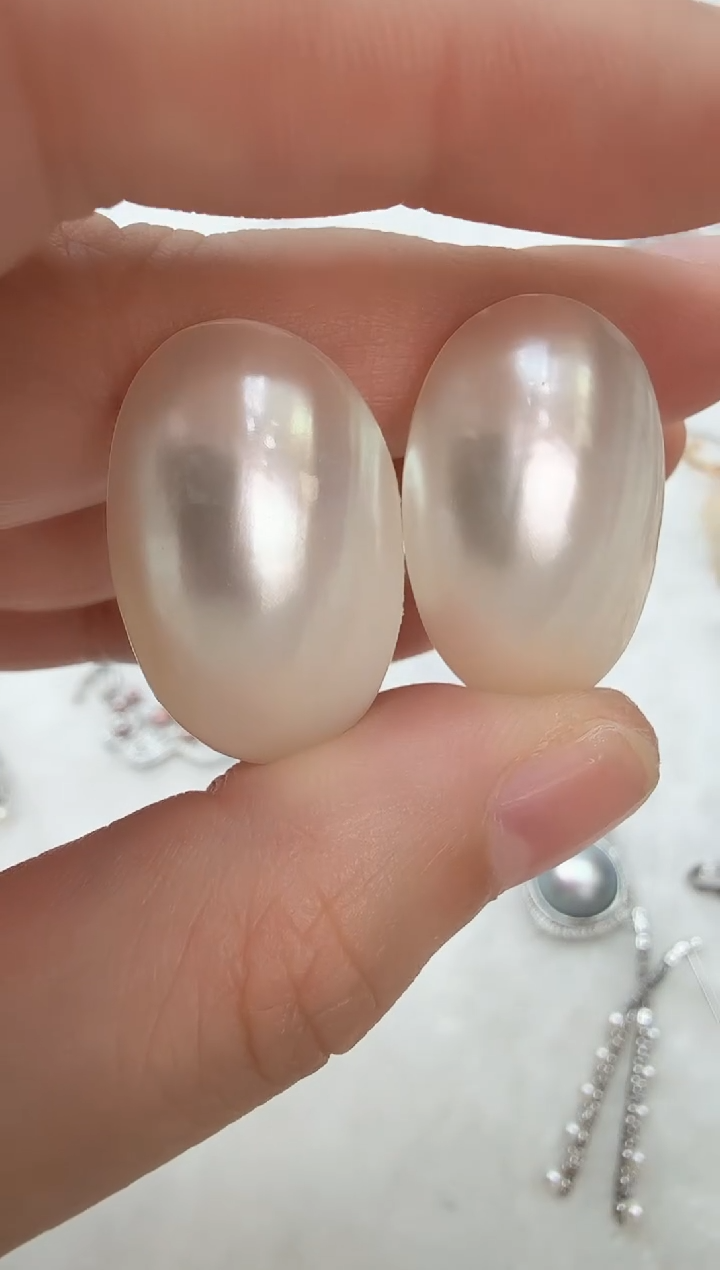 非金属925银无光板耳钉