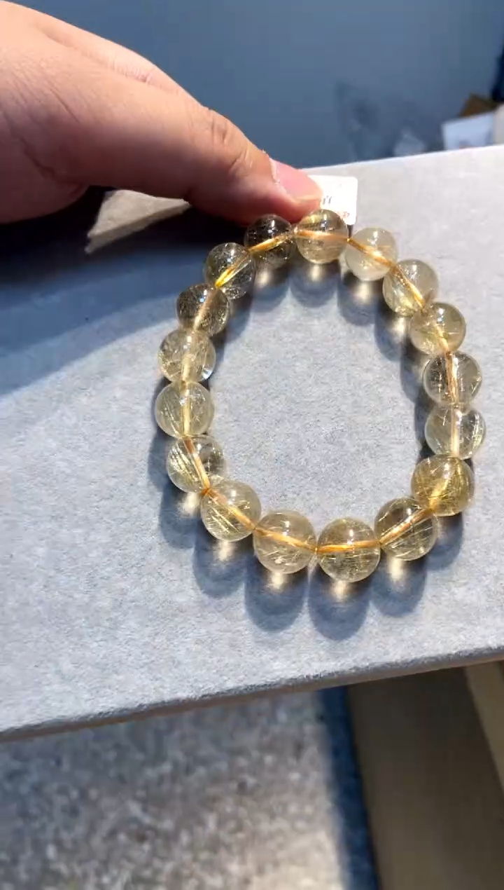 【闪购商品】水晶289-未镶嵌金发透体12mm+