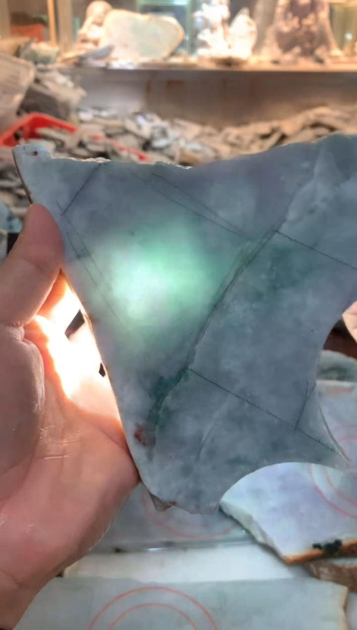 裸石翡翠0朗0翡翠珠宝993