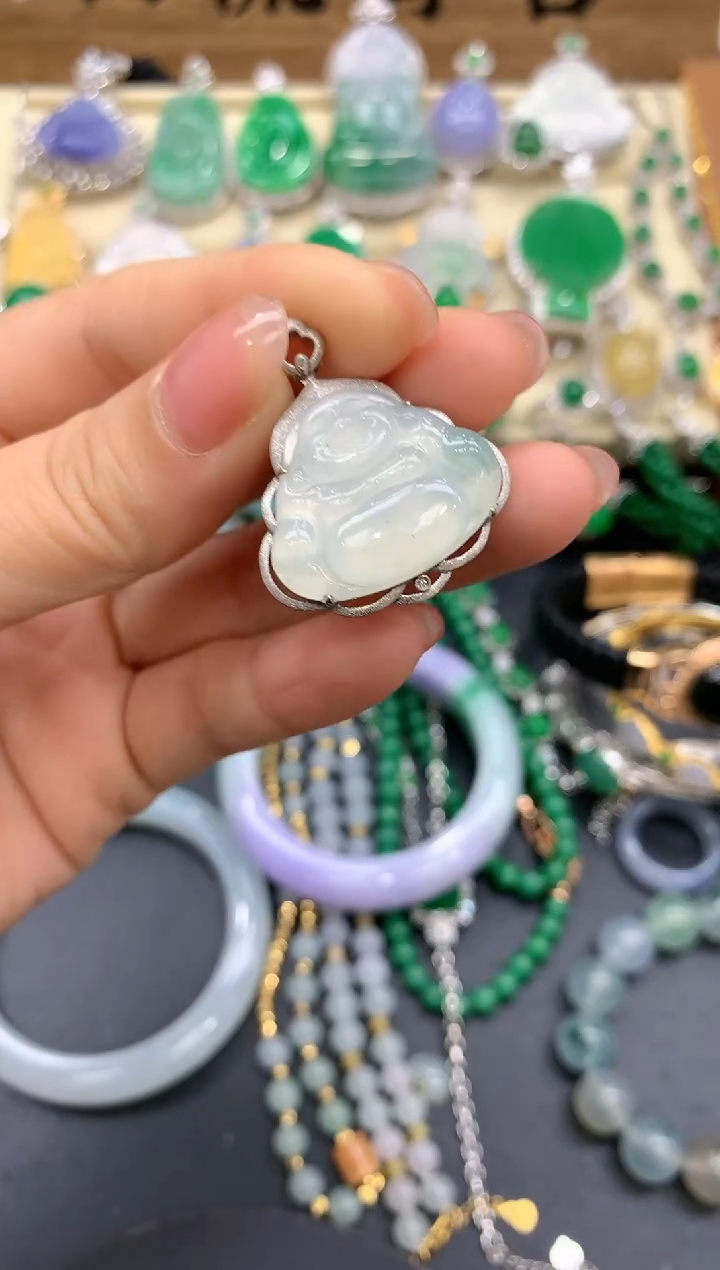 【闪购商品】翡翠颈饰18K金镶嵌331-中国好珍宝