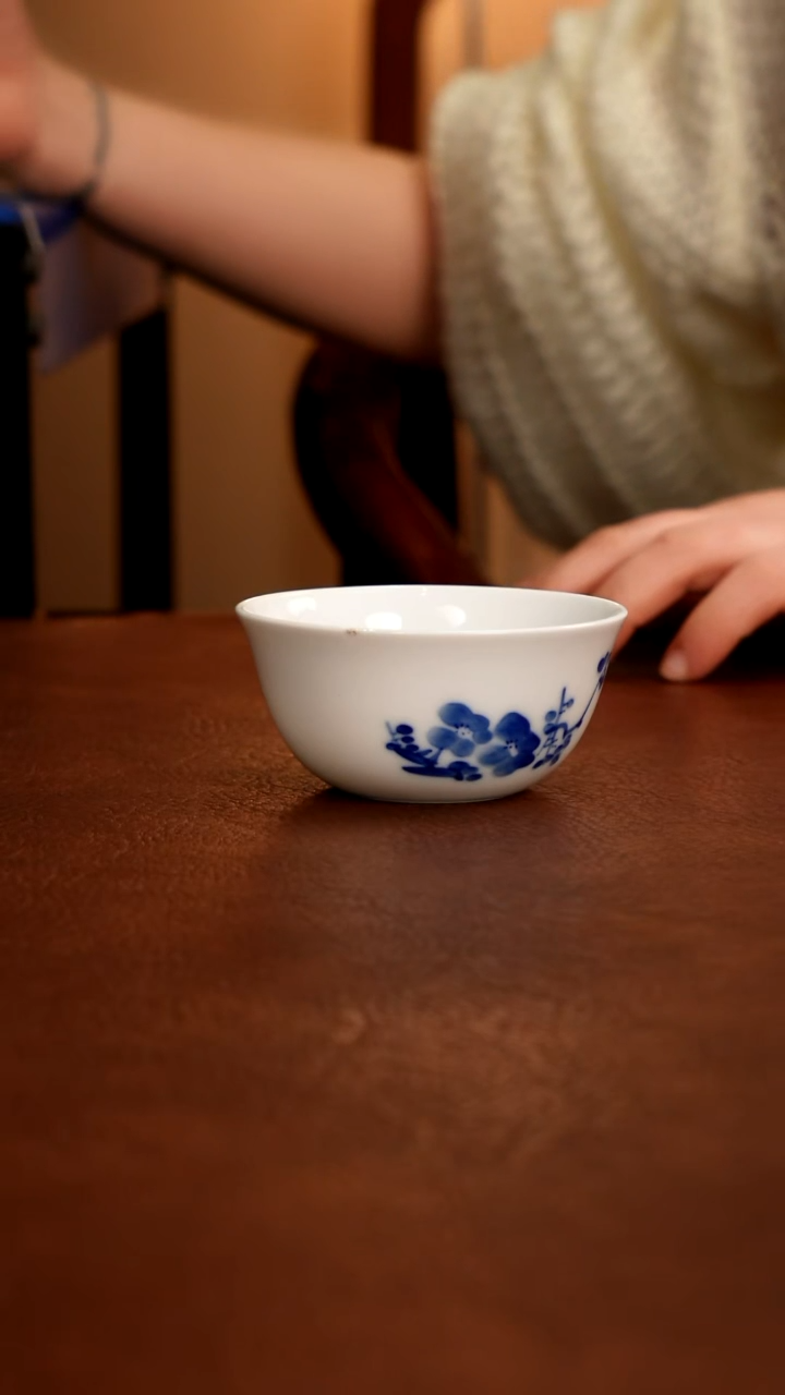 摆件陶景德镇瓷器，明成化青花瓷手绘茶具~