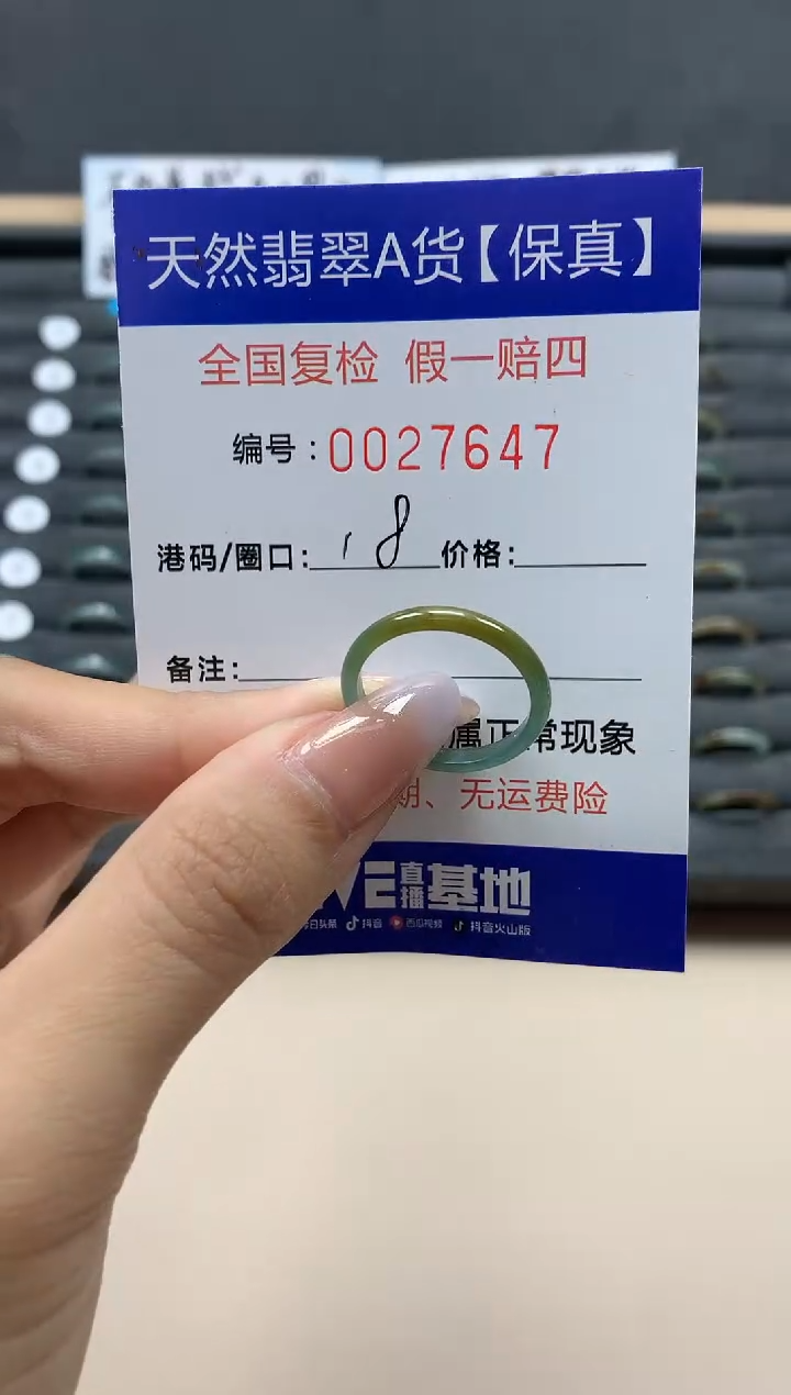 【闪购商品】翡翠戒指未镶嵌天然27647
