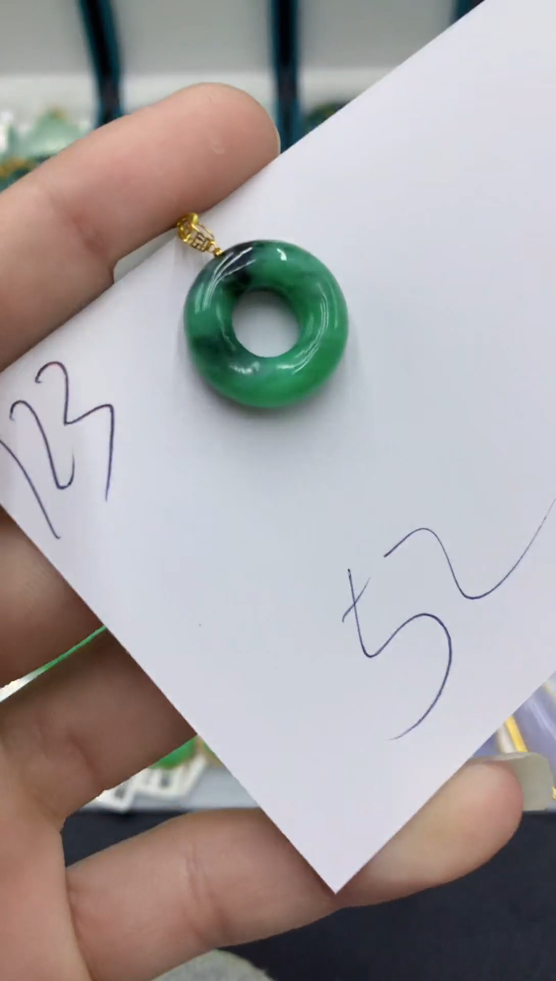 【闪购商品】翡翠颈饰18K金镶嵌翡翠