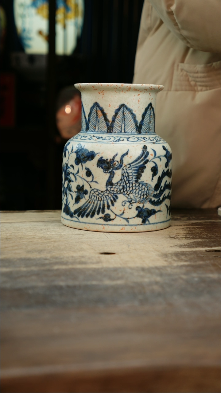 【闪购商品】瓷片景德镇纯手工釉下彩精品花瓶