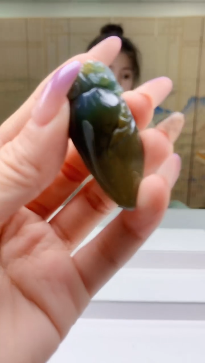 【闪购商品】定制翡翠未镶嵌5156ty-毛货挂件100