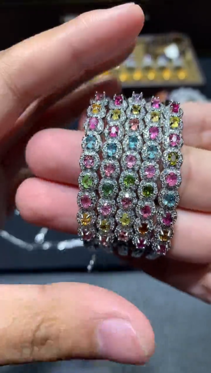 未镶嵌半镯碧玺G47【多样性发其一】