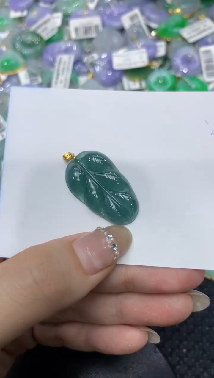 【闪购商品】翡翠颈饰18K金镶嵌2222222222