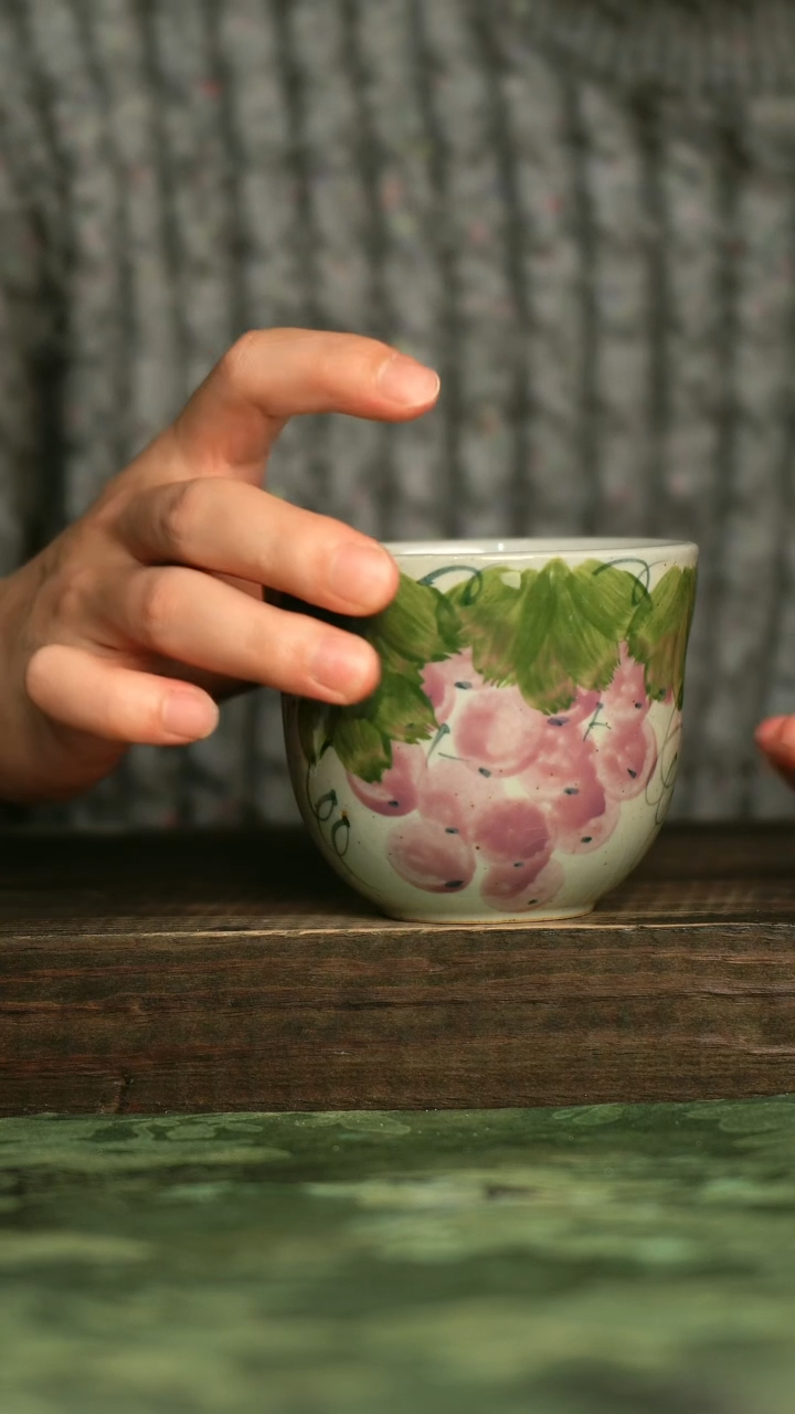 陶瓷青诗集手工手绘瓷器