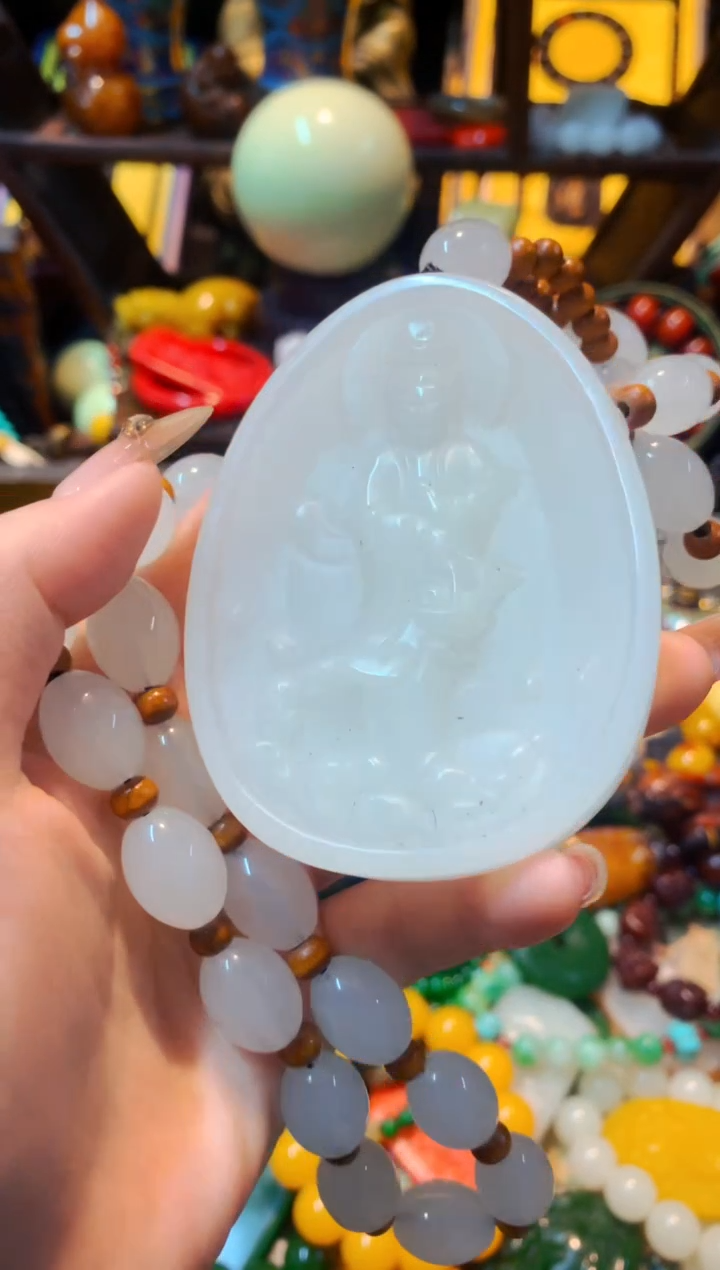 【闪购商品】和田玉（白玉）挂件未镶嵌主播推荐主播推荐