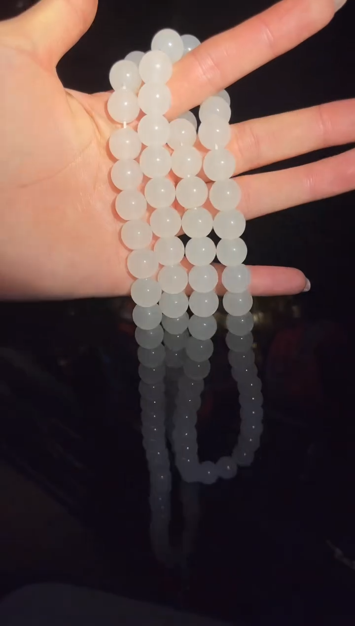 【闪购商品】【闪购商品】白色玉项链108