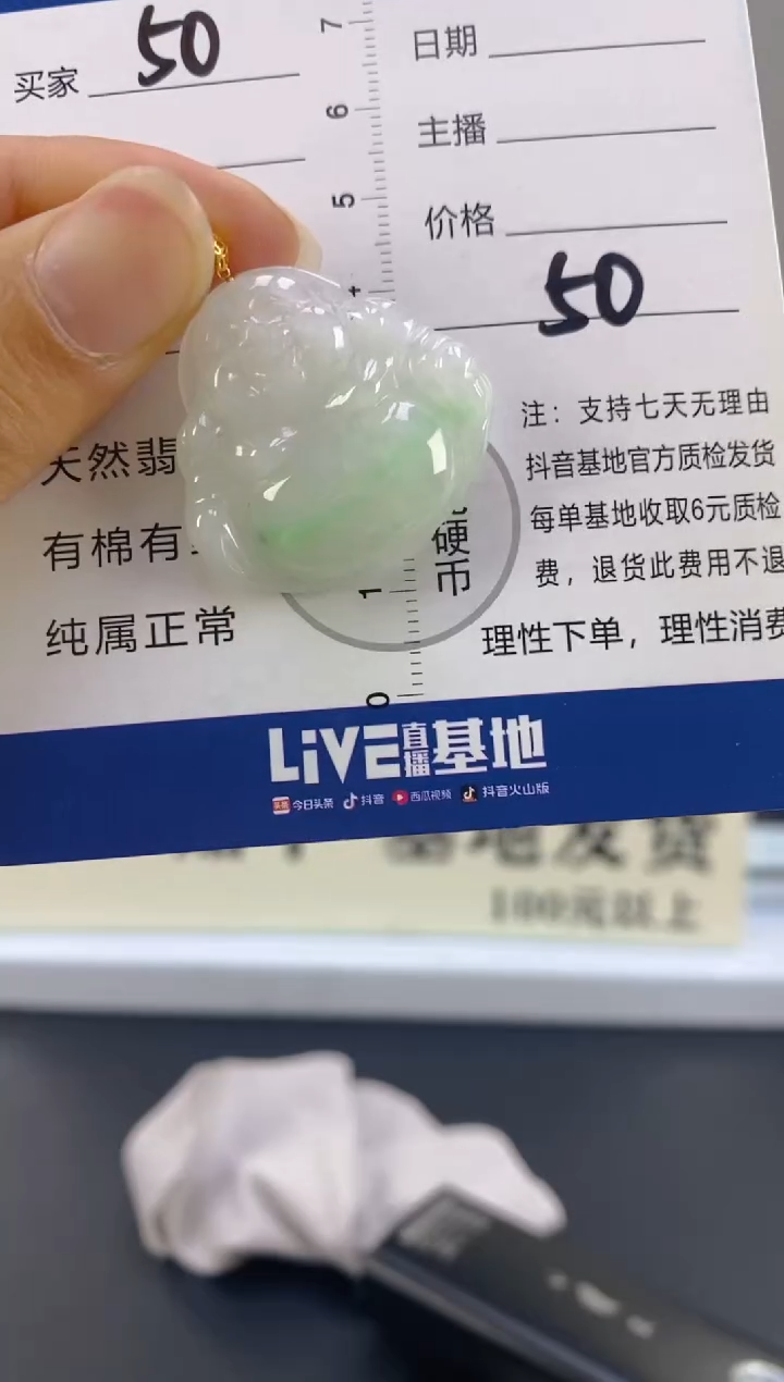 【闪购商品】翡翠颈饰18K金镶嵌天然A货翡翠