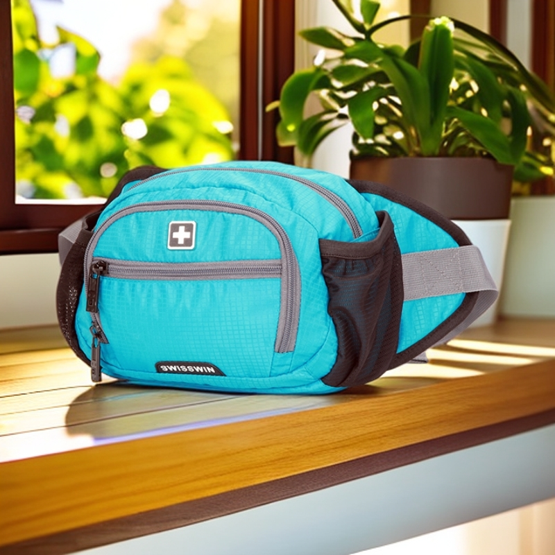 祥兴箱包耐磨防水格子旅游软腰包胸包户外包ins风山系