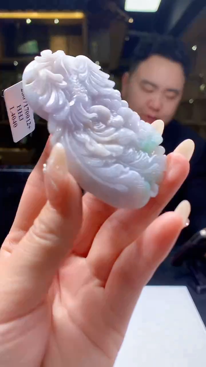 【闪购商品】定制翡翠未镶嵌8054jj-毛货挂件71