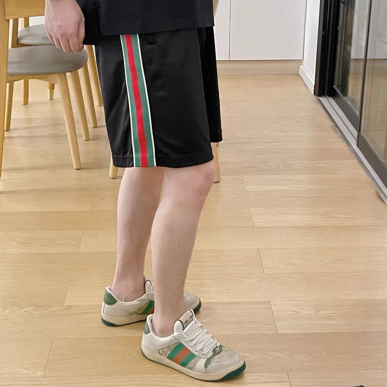 正品古家复古老花绿做旧脏脏鞋男女手工真皮休闲鞋运动百搭休闲鞋