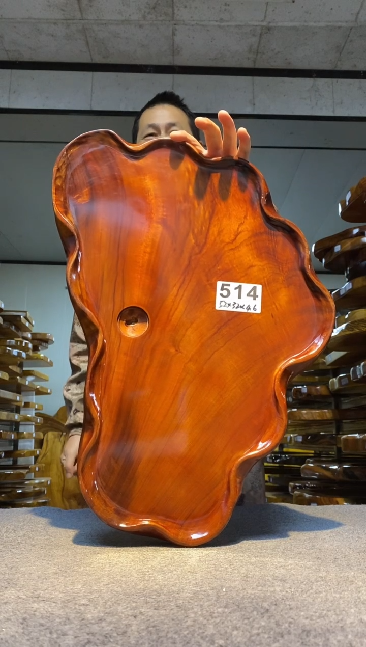 实木茶盘 一物一拍（不含配件）