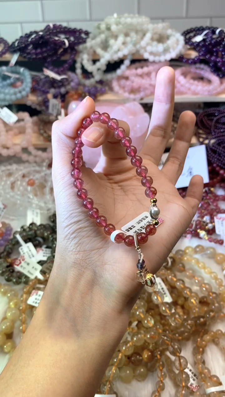 【闪购商品】水晶手链未镶嵌草莓
