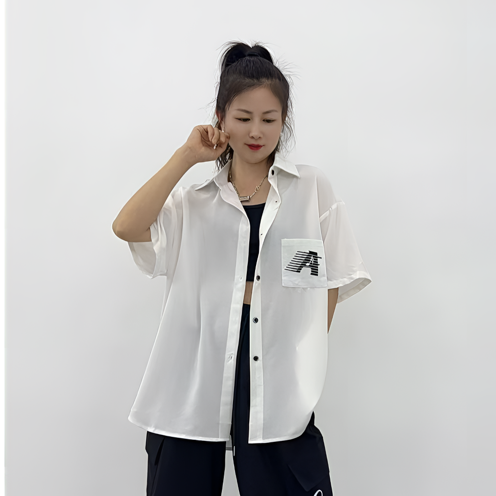 302时尚休闲潮派宽松大板男女百搭款衬衫