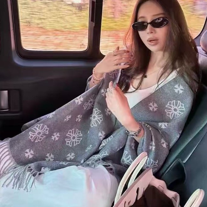 [KIM优选] 2025新款韩版秋冬羊毛百搭围巾双面保暖时尚