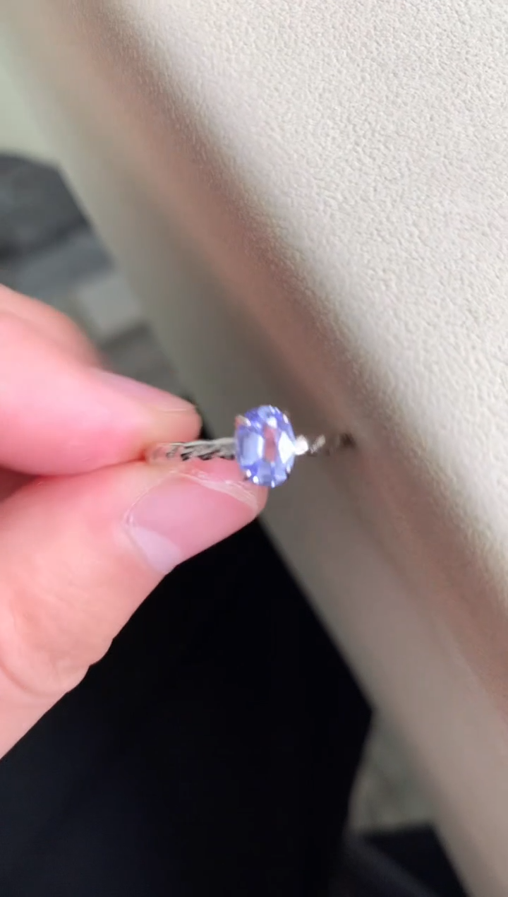 【闪购商品】蓝宝石戒指银S925镶嵌戒指