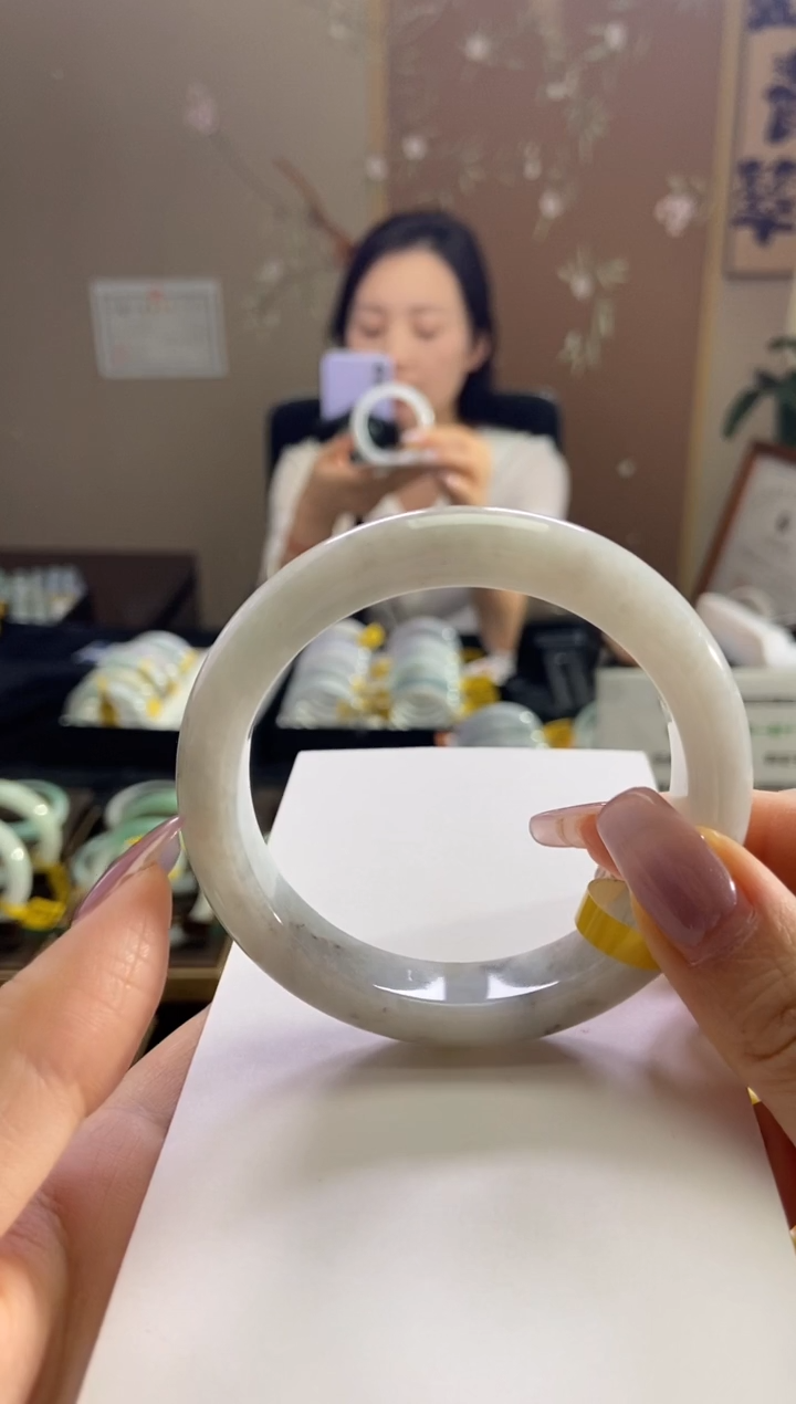 未镶嵌手镯翡翠一**意57.2圈口t