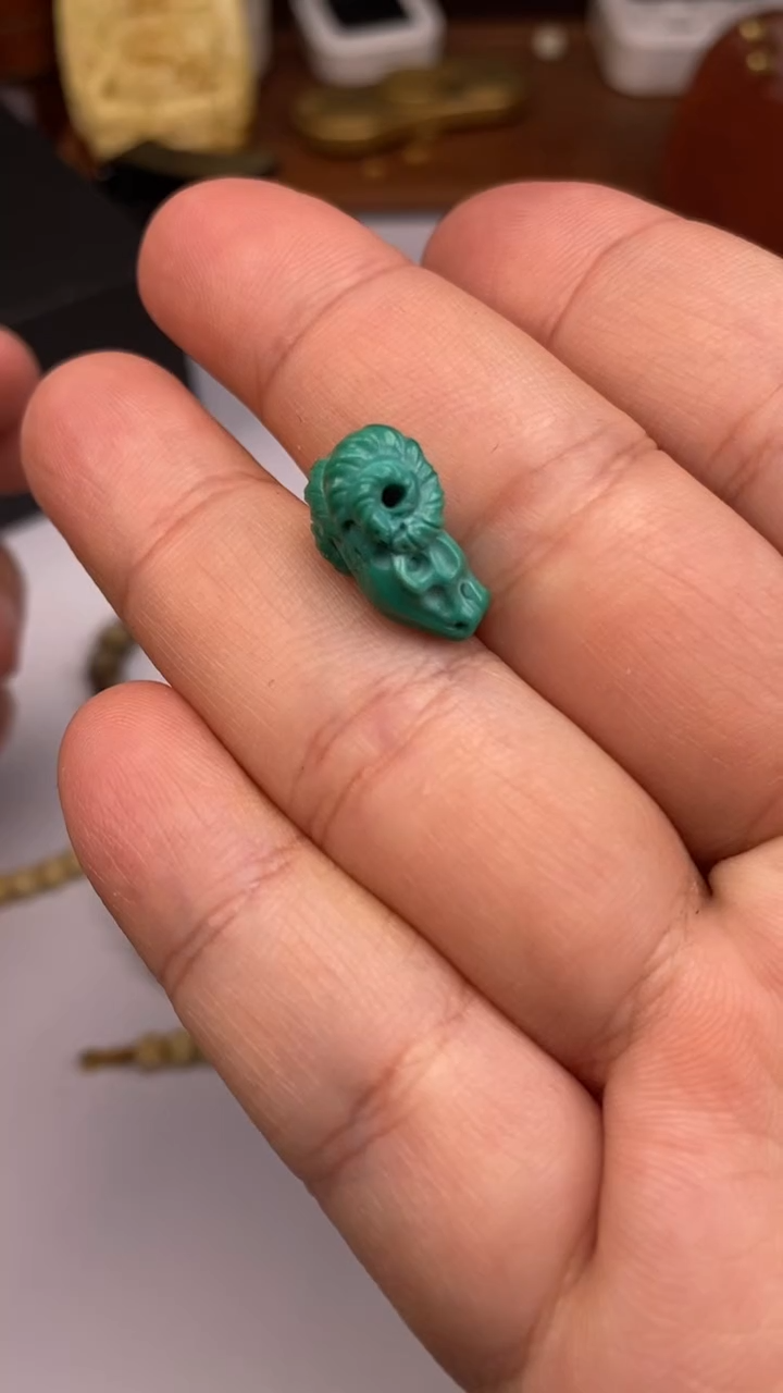 【闪购商品】绿松石三通未镶嵌松石三通