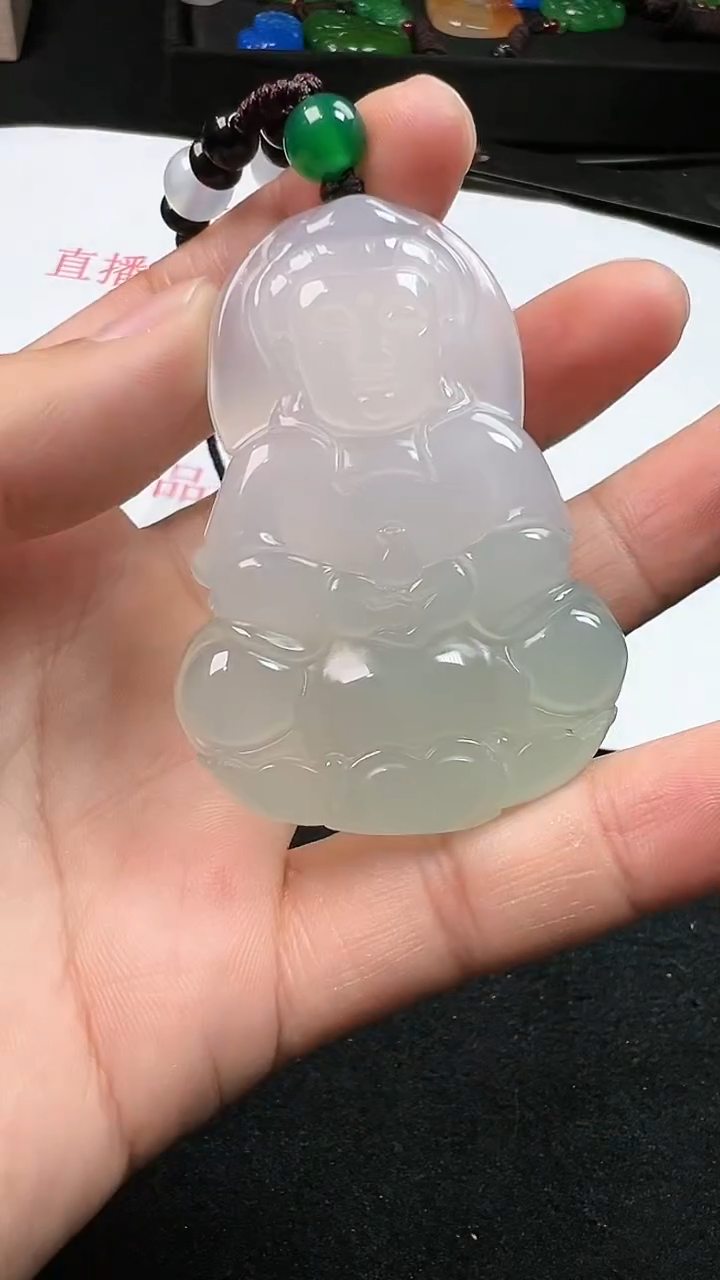 【闪购商品】玛瑙/玉髓颈饰未镶嵌3076观音多样性发一